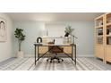 Well-lit home office with modern desk, comfortable chair, and ample storage at 4752 Southern Valley Loop, Brooksville, FL 34601