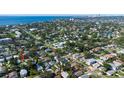 Aerial view showcasing neighborhood, coastal location, and easy access to the city at 1835 Michigan Ne Ave, St Petersburg, FL 33703