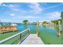 Picturesque dock with clear water views, ideal for boating and enjoying waterfront living at 234 Palm Sw Is, Clearwater Beach, FL 33767