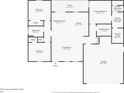 Detailed floor plan showcasing the layout of the bedrooms, kitchen, and living spaces at 5319 Lantana St, Zephyrhills, FL 33542