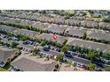 Overhead view of townhomes, showcasing parking and community layout at 9752 Trumpet Vine Loop, Trinity, FL 34655