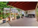 Private covered patio area with room for relaxing and enjoying the outdoors at 4028 Queen N St, St Petersburg, FL 33714