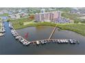 Wonderful view of the waterfront condo complex and its boat docks on the water at 4516 Seagull Dr # 601, New Port Richey, FL 34652