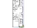 Detailed floor plan showcasing the layout of the home, including bedrooms, kitchen, living spaces, and garage at 2797 Marrakesh Ln, Sarasota, FL 34234