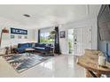 Inviting living room filled with natural light, showcasing trendy decor, and a comfortable seating arrangement at 5961 36Th Ave N, St Petersburg, FL 33710