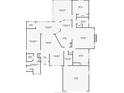 Detailed floor plan illustrating the layout of the house at 6121 Piedmont Dr, Spring Hill, FL 34606