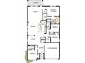 Detailed floor plan showcasing the layout of the home, including the bedrooms and living spaces at 11313 Hardwood Hammock Ln, Riverview, FL 33569