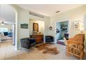 Office room with neutral paint, tiled floor and office table at 14320 Tree Swallow Way, Lakewood Ranch, FL 34202