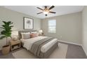 Calm and inviting main bedroom with soft lighting, neutral tones, and comfortable furnishings at 5432 Rainwood Meadows Dr, Apollo Beach, FL 33572