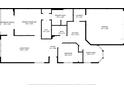 Detailed floor plan showcasing the layout of the home including bedrooms, living areas, and kitchen at 2616 Tottenham Dr, New Port Richey, FL 34655