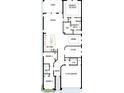 Detailed floor plan showcasing the layout of a home with its kitchen, owner's suite, bedrooms, and lanai at 3110 19Th N St, St Petersburg, FL 33713