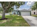 Charming single Gathering home with a well maintained lawn and landscaping at 5334 Tummel Ct, Wesley Chapel, FL 33545