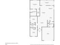 Floor plan of the home showing layout of bedrooms, bathrooms, kitchen, and living spaces at 8518 Tidal Breeze Dr, Riverview, FL 33569