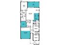 Preliminary floorplan shows home layout with kitchen, study, owner's suite and open living space at 11730 Myakka Blue Dr, Venice, FL 34293