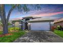 Elegant single-story home with a two-car garage and well-maintained front yard at 31349 Philmar Ln, Wesley Chapel, FL 33543