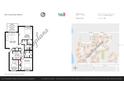 Detailed floor plan showcasing layout with living spaces, bedrooms, kitchen, and dining area at 3640 41St S Ln # F, St Petersburg, FL 33711