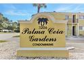 Elegant signage for Palma Ceia Gardens Condominiums, showcasing the community's name at 3206 W Azeele St # 120, Tampa, FL 33609