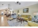 Spacious living room featuring neutral tones, stylish furnishings, and lots of natural light at 13814 Lavender Ave, Hudson, FL 34667