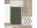 Sample of cabinet, countertop, and tile options at 31400 Pendleton Landing Cir, Wesley Chapel, FL 33545