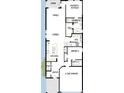 Open-concept floor plan with kitchen, dining, Gathering room, owner's retreat, and two-car garage at 31400 Pendleton Landing Cir, Wesley Chapel, FL 33545