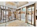 Interior view showing framing and some flooring, ready for your personal touch and renovation at 500 New York Ave # 22, Dunedin, FL 34698