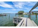 Scenic waterfront view from a dock featuring calm water and clear skies at 4545 Clearwater Harbor N Dr, Largo, FL 33770