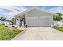 Inviting exterior with a well-kept lawn, concrete driveway, and attached two-car garage at 1304 Cedar Ct, Tarpon Springs, FL 34689