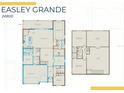 Easley Grande floor plan shows the layout of the home including all rooms and the garage at 16427 Sapphire Point Dr, Lakewood Ranch, FL 34211