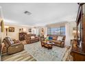Bright and airy living room with plush furniture, stylish rug, and lots of natural light at 4076 Mainlands N Blvd, Pinellas Park, FL 33782
