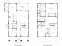 Detailed floor plan showcasing the layout of the first and second floors with room names at 2910 11Th N St, St Petersburg, FL 33704