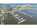 Scenic view of marina with numerous boat slips in a vibrant waterfront community at 5120 Marina Way # 15005, Tampa, FL 33611