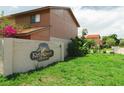 Kirby Creek Townhomes sign with well-maintained landscaping at 4008 Pine Limb Ct, Tampa, FL 33614