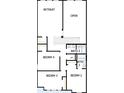 Second floor plan shows four bedrooms, 2 full baths, an open space, and retreat area at 1559 Running Tide Pl, Sarasota, FL 34240