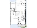 First floor plan of a large home with a 2-car garage, kitchen, Gathering room, dining area, study, and owner's retreat at 1559 Running Tide Pl, Sarasota, FL 34240
