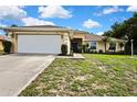 Attractive single-Gathering home featuring well-kept landscaping and a convenient attached two-car garage at 12411 Talpa St, Spring Hill, FL 34608