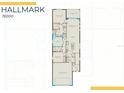 Layout of the Hallmark model home floor plan at 10482 Sea Breeze Ridge Dr, Englewood, FL 34223
