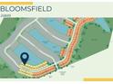 Community map illustrating the location of the property within the neighborhood, including nearby amenities at 2589 Winding Creek Trl, North Port, FL 34289
