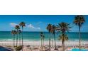 Beautiful beach view with palm trees and turquoise ocean waters at 16600 Gulf Blvd # 437, North Redington Beach, FL 33708