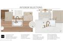 Interior design selections showcasing kitchen and bathroom fixtures, finishes, and paint colors at 5119 Summit View Dr, Brooksville, FL 34601
