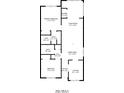 Detailed floor plan showcasing the layout, dimensions, and total square footage of the property at 2400 Winding Creek Blvd # Bldg18A210, Clearwater, FL 33761
