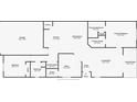 Floor plan that shows the layout including the garage, bedroom, kitchen, office, and living room at 31105 Mango Fade Way, San Antonio, FL 33576