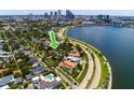 Aerial shot of waterfront community showing property location near the river at 842 S Boulevard, Tampa, FL 33606