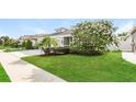 Beautiful home boasting lush green lawn, mature landscaping, and a charming exterior at 13408 Nimble Minke # 155E, Riverview, FL 33579