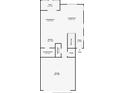 Detailed floor plan showcasing the layout of the first floor at 2155 Cerulean Sky Dr, Lutz, FL 33558