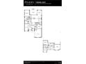 Floorplan showing the layout of the home, including the kitchen, bedrooms, bathrooms, and garages at 4483 Southern Valley Loop, Brooksville, FL 34601