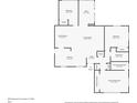 Layout of the home showing bedrooms, bathrooms, kitchen, living spaces, and dimensions for each room at 2837 Woodcrest Dr, Sarasota, FL 34239