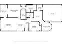 Detailed floor plan showcasing the layout of the home, including room dimensions and features at 2537 Stanhope Dr, New Port Richey, FL 34655