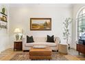 Bright living room with an area rug, neutral furnishings, and a decorative plant at 3814 W Sevilla St, Tampa, FL 33629