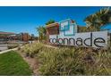 The Colonnade community entrance sign is surrounded by lush landscaping, adding to its appeal at 575 53Rd N Ave, St Petersburg, FL 33703