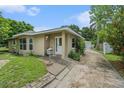 Attractive single-story home with a covered front porch and a well-manicured lawn at 1533 Suffolk N St, St Petersburg, FL 33710